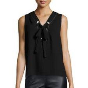 BCBG MAXAZRIA Marcia Lace Up Top